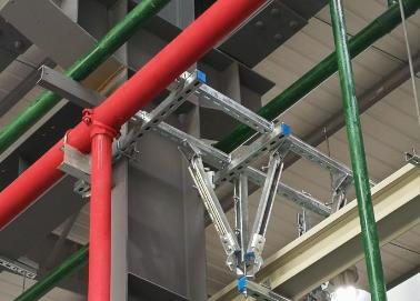 关岭该抗震支架的整体式支吊架结构协调性好